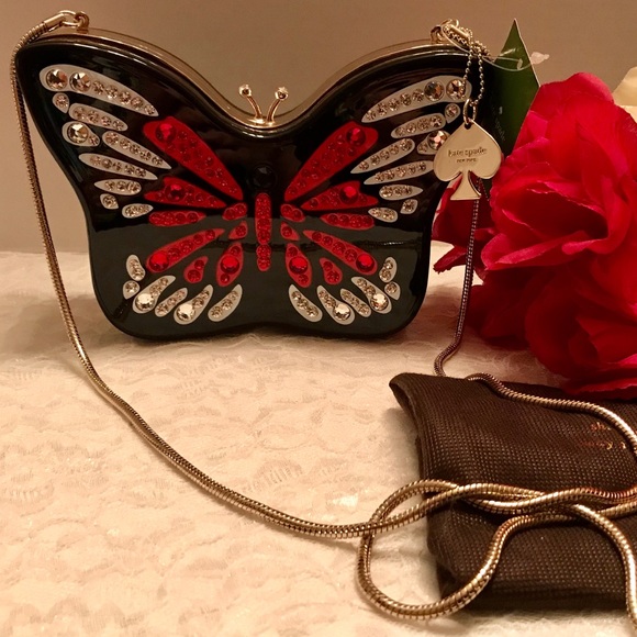 kate spade Bags Rare Kate Spade Butterfly Crystal Clutch Bag Nwt